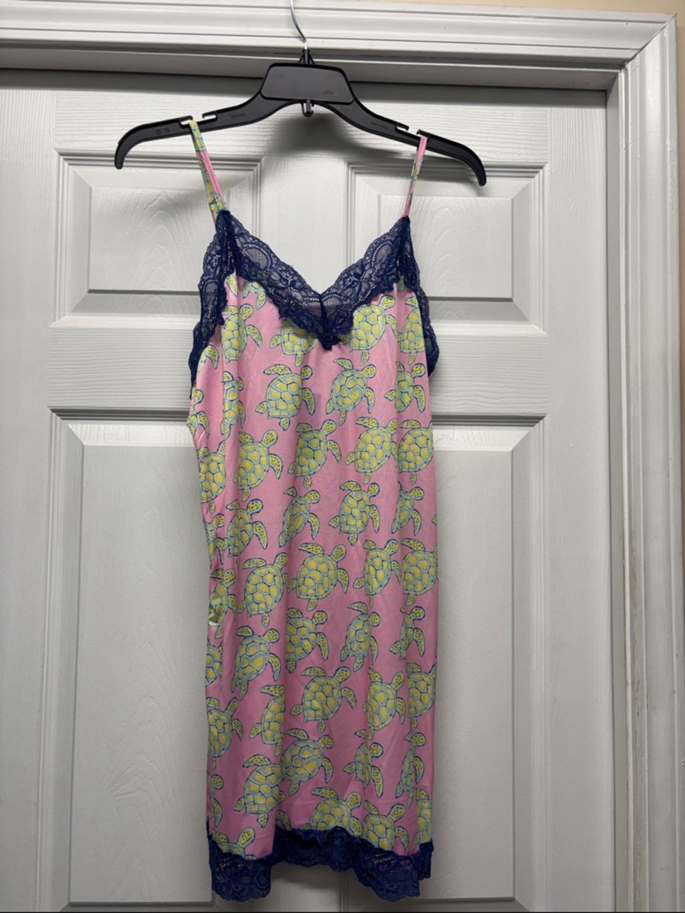 Simply Southern Pink Turtle Print Night Gown & Robe with Tie Waist New Large - Picture 4 of 4